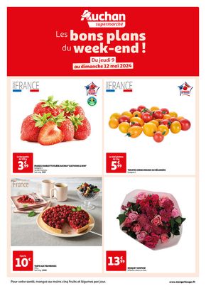 Catalogue Auchan Supermarché à Saint-Quentin | Les bons plans du week-end dans votre super ! | 09/05/2024 - 12/05/2024