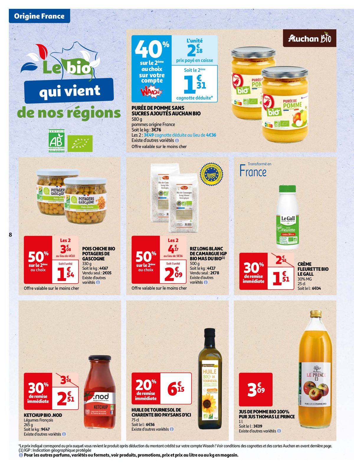 Catalogue Faites le plein de bio à prix bas !, page 00008