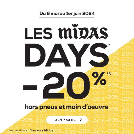Catalogue Midas à Nieppe | UNE OFFRE UNIQUE PENDANT 1 MOIS ! | 07/05/2024 - 01/06/2024