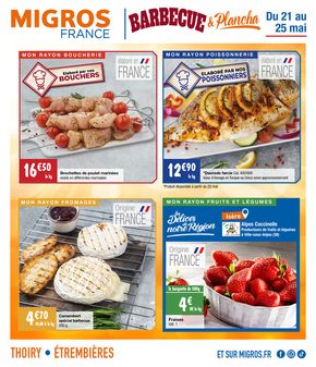 Catalogue Migros France à Saint-Jean-de-Gonville | Barbecue & Plancha  | 21/05/2024 - 25/05/2024