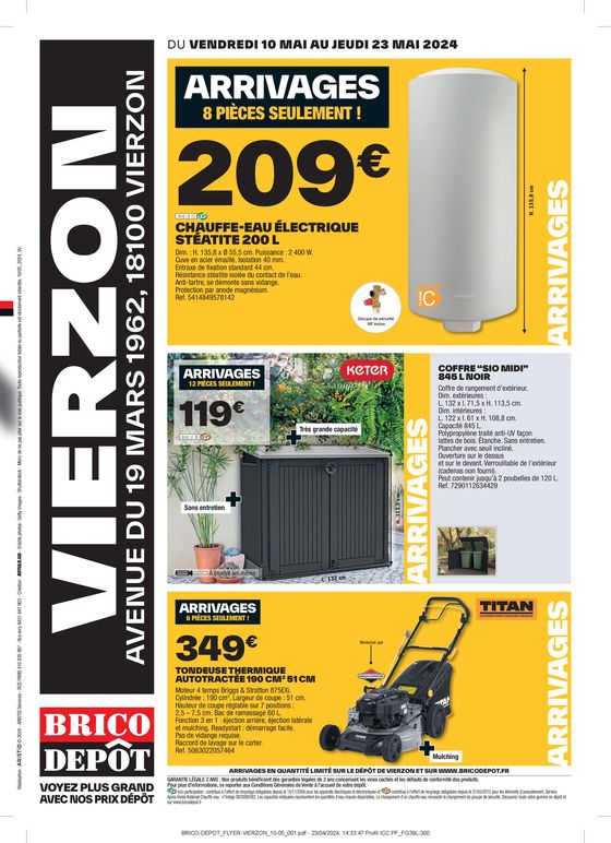 Catalogue Brico Dépôt à Vierzon | VIERZON | 09/05/2024 - 23/05/2024