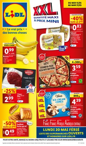 Promos de Supermarchés à Lille | Profitez de notre sélection de produits XXL, et toujours à prix Lidl ! sur Lidl | 15/05/2024 - 21/05/2024