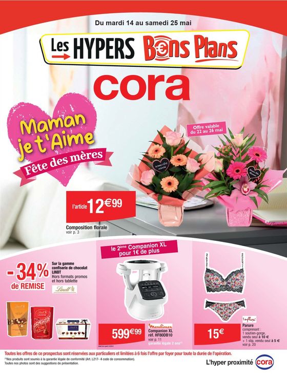 Catalogue Cora à Lille | Fête des mères | 14/05/2024 - 25/05/2024