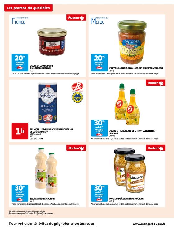 Catalogue Auchan Supermarché à Strasbourg | Des économies au quotidien dans votre super | 14/05/2024 - 02/06/2024