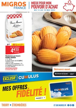 Catalogue Migros France à Chêne-en-Semine | MIEUX POUR MON POUVOIR D’ACHAT | 14/05/2024 - 19/05/2024