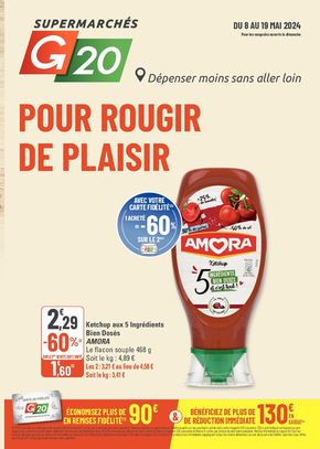 Promos de Supermarchés à Briouze | POUR ROUGIR DE PLAISIR sur G20 | 09/05/2024 - 19/05/2024