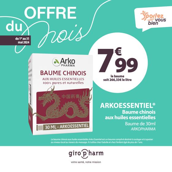 Catalogue Giropharm à Montargis | Offres Du Mois | 09/05/2024 - 31/05/2024