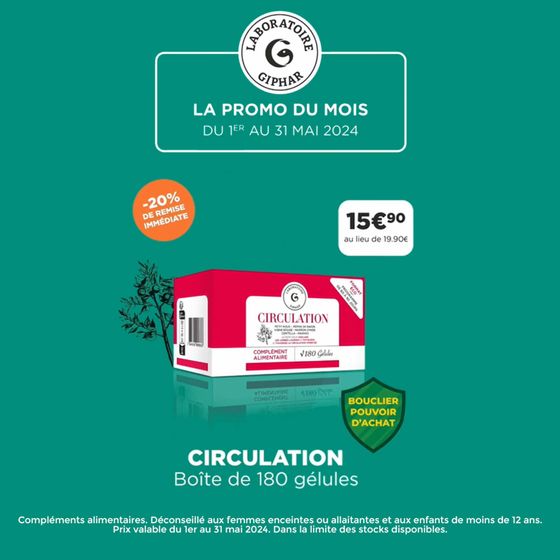 Catalogue Pharmacien Giphar à Bédarieux | Voici la promo du mois de Mai 2024 ! | 09/05/2024 - 31/05/2024
