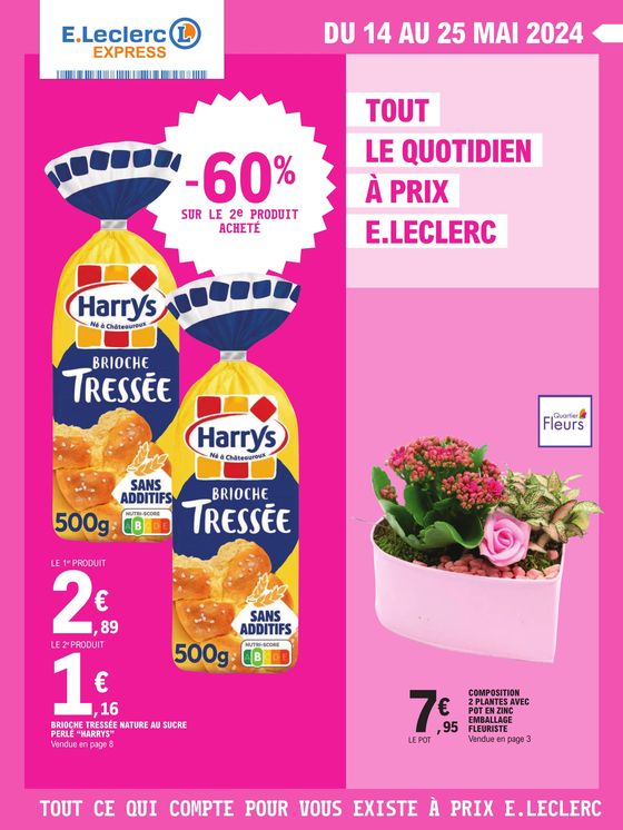 Catalogue E.Leclerc Express à Obernai | Tout le quotidien à prix e.leclerc | 14/05/2024 - 25/05/2024