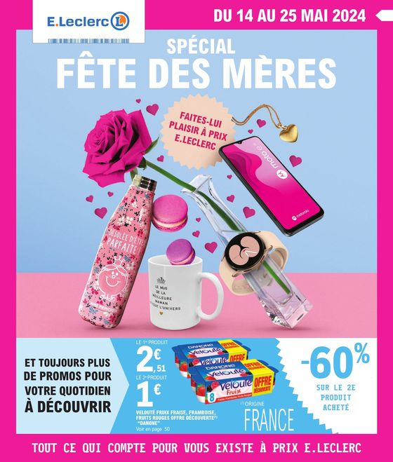 Catalogue E.Leclerc à Gouesnou | Spécial fête des mères | 14/05/2024 - 25/05/2024