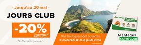 Promos de Sport à La Clusaz | Jours club -20% sur tout sur Au vieux campeur | 10/05/2024 - 20/05/2024