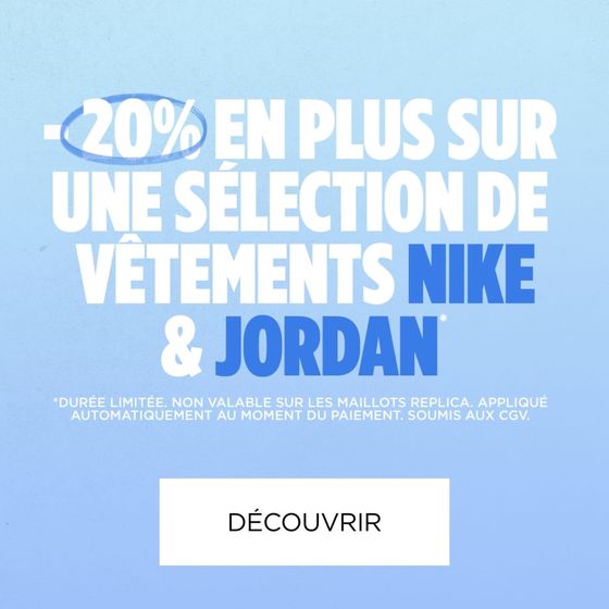 Catalogue JD Sports à Houdemont | -20% en plus sur une sélection de vêtements NIKE & JORDAN | 10/05/2024 - 31/05/2024