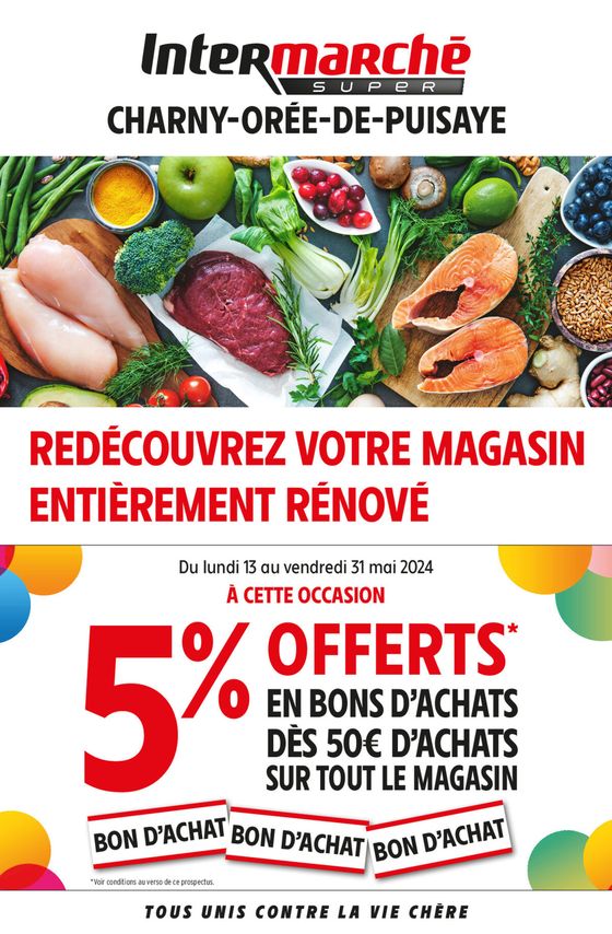 Catalogue Intermarché à Charny (Yonne) | 5% OFFERTS | 13/05/2024 - 31/05/2024