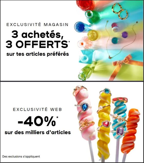 Catalogue Claire's à Rouen | 3 achetés, 3 offerts | 10/05/2024 - 31/05/2024