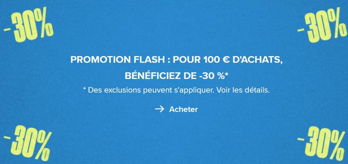 Promotion flash -30%