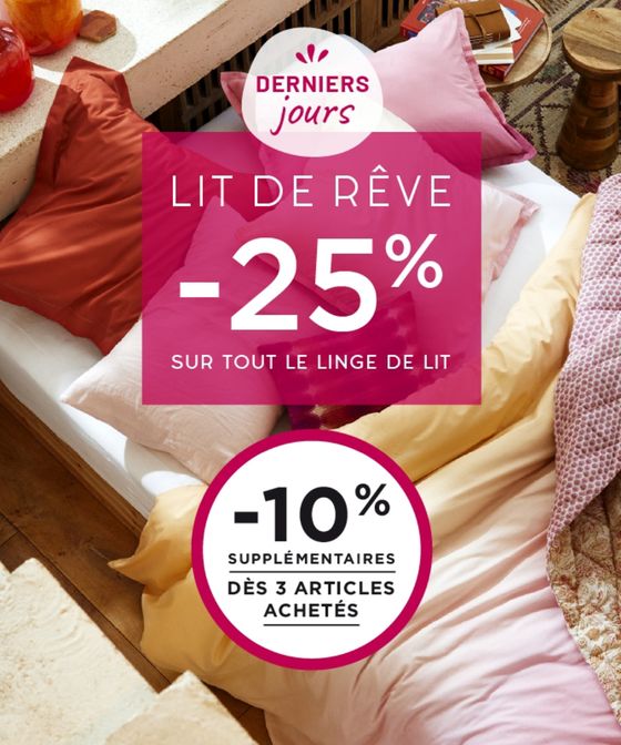 Catalogue Bouchara à Alençon | Lit de rêve -25 % | 10/05/2024 - 31/05/2024