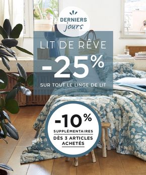 Promos de Meubles et Décoration à Laval | Lit de rêve -25 % sur Bouchara | 10/05/2024 - 31/05/2024
