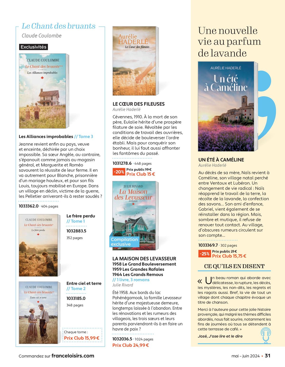 Catalogue France Loisirs Le Mag, page 00031