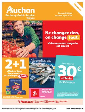 Catalogue Auchan Hypermarché à Rouilly-Saint-Loup | Nouveau magasin Barberey-Saint-Sulpice/Troyes | 28/05/2024 - 03/06/2024