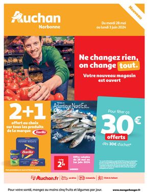 Promos de Supermarchés à Gruissan | Nouveau magasin Narbone sur Auchan Hypermarché | 28/05/2024 - 03/06/2024