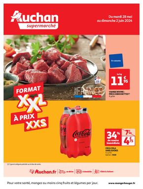 Catalogue Auchan Supermarché à Ivry-le-Temple | Format XXL à prix XXS dans votre supermarché | 28/05/2024 - 02/06/2024