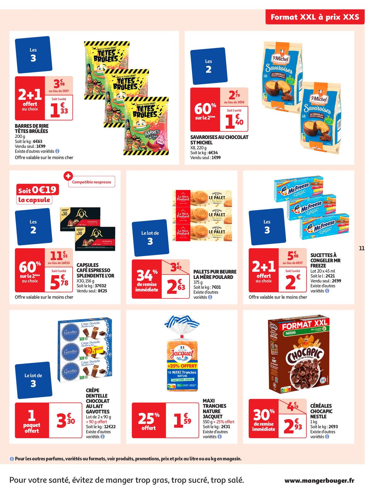 Catalogue Format XXL à prix XXS dans votre supermarché, page 00011