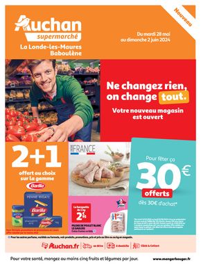 Promos de Supermarchés à Cavalaire-sur-Mer | Nouveau magasin La Londe-les-Maures/Baboulène sur Auchan Supermarché | 28/05/2024 - 02/06/2024