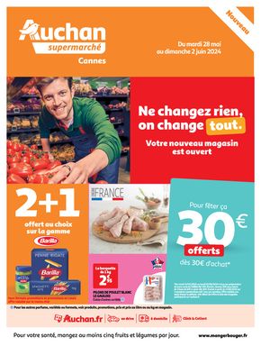 Catalogue Auchan Supermarché à Opio | Nouveau magasin Cannes | 28/05/2024 - 02/06/2024
