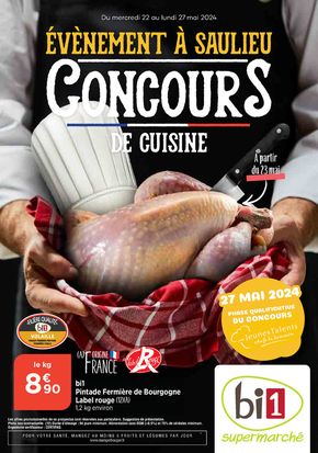 Promos de Supermarchés à Saulieu | Catalogue Bi1 sur Bi1 | 22/05/2024 - 27/05/2024
