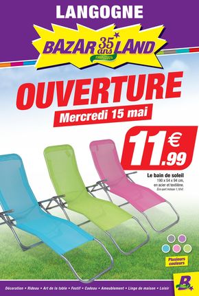 Promos de Bazar et Déstockage à Alès | Ouverrture sur Bazarland | 15/05/2024 - 26/05/2024