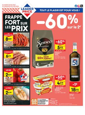 Catalogue Leader Price à Lucenay | FRAPPE FORT SUR LES PRIX | 28/05/2024 - 09/06/2024