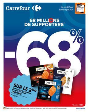 Catalogue Carrefour à Lattes | 68 millions de supporters | 21/05/2024 - 03/06/2024