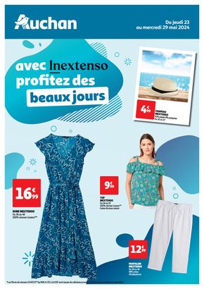 Catalogue Auchan Hypermarché à Caluire-et-Cuire | Inextenso, spécial beaux jours ! | 23/05/2024 - 29/05/2024