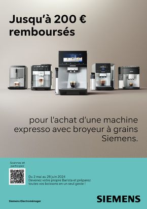 Promos de Multimédia et Electroménager à Château-du-Loir | Jusqu'à 200€ remboursés sur MDA | 14/05/2024 - 28/06/2024