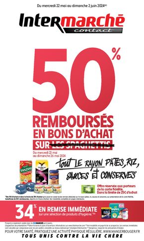 Catalogue Intermarché à Loudéac | 50 % remboursés | 22/05/2024 - 02/06/2024