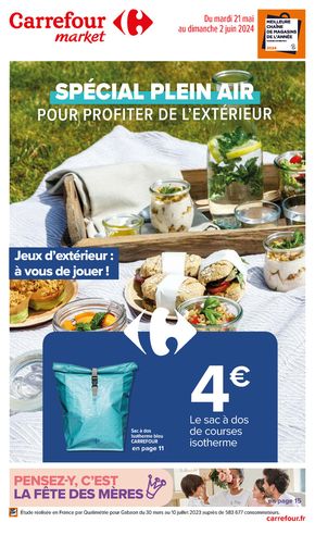 Catalogue Carrefour Market | Plein air et fête de mères | 21/05/2024 - 02/06/2024
