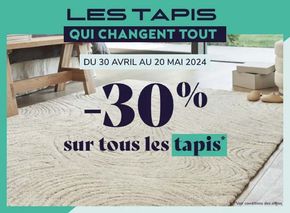 Promos de Meubles et Décoration à Rouxmesnil-Bouteilles | -30% sur tous les tapis sur Saint Maclou | 14/05/2024 - 20/05/2024