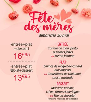 Promos de Restaurants à Nantes | Fête des mères sur Crescendo | 15/05/2024 - 26/05/2024