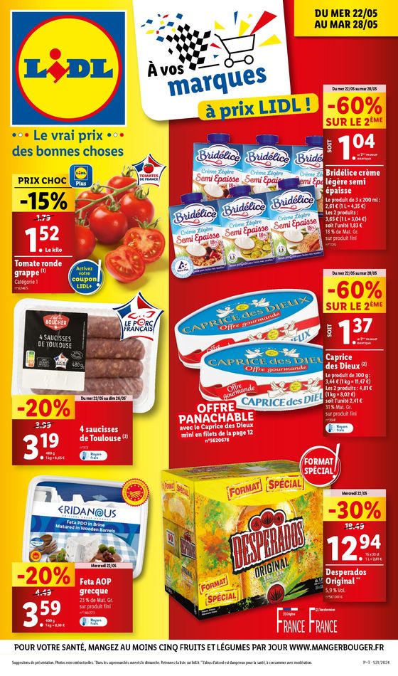 Catalogue Lidl à Acheville | Retrouvez toutes vos marques favorites à petits prix dans nos supermarchés Lidl ! | 22/05/2024 - 28/05/2024