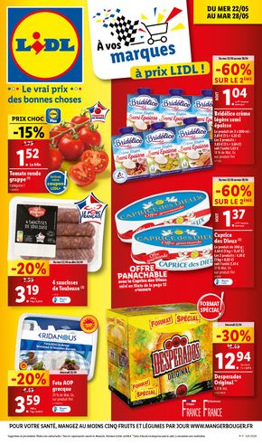 Catalogue Lidl à Sailly-Flibeaucourt | Retrouvez toutes vos marques favorites à petits prix dans nos supermarchés Lidl ! | 22/05/2024 - 28/05/2024