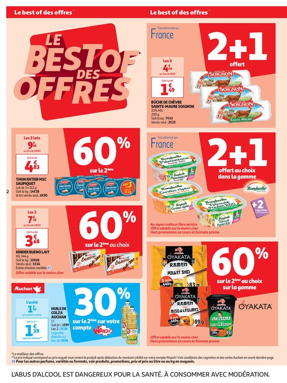Catalogue Auchan Supermarché à Calais |  Faites le plein de bonnes affaires ! | 22/05/2024 - 26/05/2024