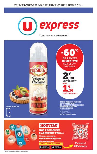 Promos de Supermarchés à Villard-de-Lans | U Express sur U Express | 22/05/2024 - 02/06/2024