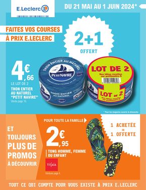 Catalogue E.Leclerc à Pommevic | Faites vos courses à prix E.Leclerc | 21/05/2024 - 01/06/2024