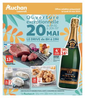 Catalogue Auchan Hypermarché à Rousies | OUVERTURE EXCEPTIONNELLE | 20/05/2024 - 20/05/2024