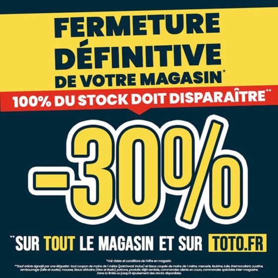 Catalogue Toto à Annecy | 100% du stock doit disparaître | 17/05/2024 - 31/05/2024