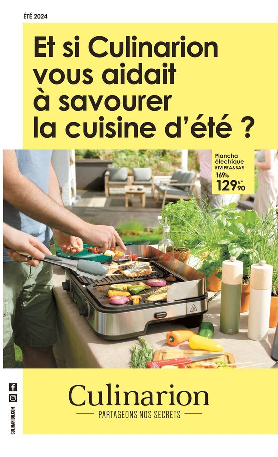 Catalogue Culinarion à Besançon | Et si Culinarion vous aidait à savourer la cuisine d’été ? | 17/05/2024 - 31/08/2024