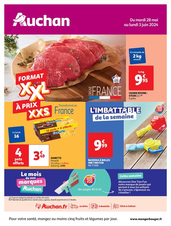 Catalogue Auchan Hypermarché à Neuilly-sur-Seine | Format XXL à prix XXS | 28/05/2024 - 03/06/2024