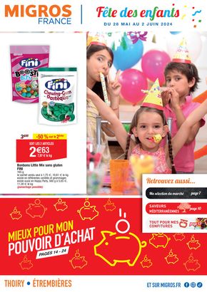 Promos de Supermarchés à Gaillard | Fête des enfants sur Migros France | 28/05/2024 - 02/06/2024