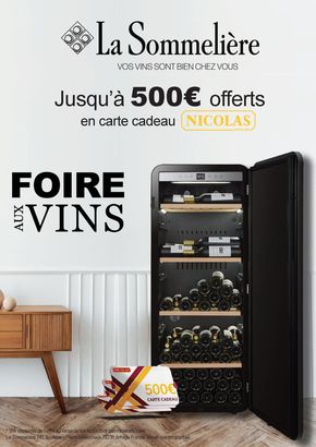 Catalogue Boulanger à Lyon | OFFRE LA SOMMELIÈRE : JUSQU'À 500€ OFFERTS EN CARTE CADEAU NICOLAS ! | 20/05/2024 - 18/06/2024
