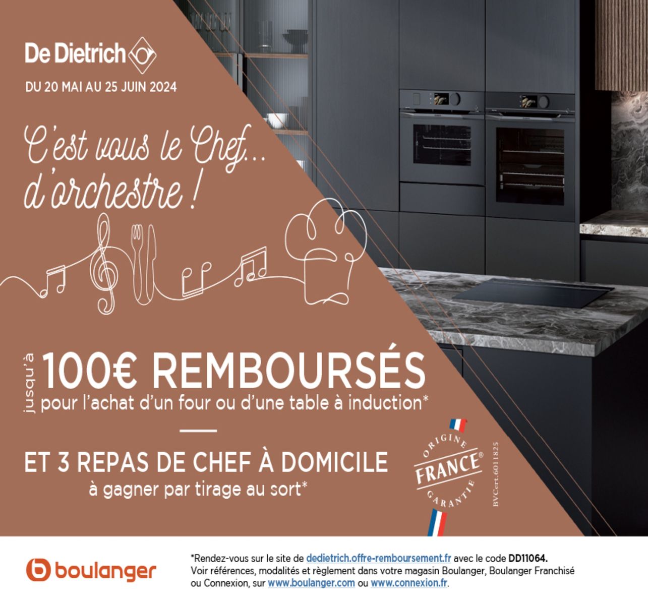 Catalogue  OFFRE DE DIETRICH : JUSQU'À 100€ REMBOURSÉS !, page 00001